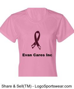Ladies B-Dry Core Tee pink autism Design Zoom