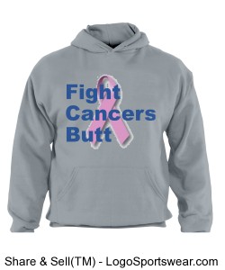 Light blue cancer hoodie Design Zoom